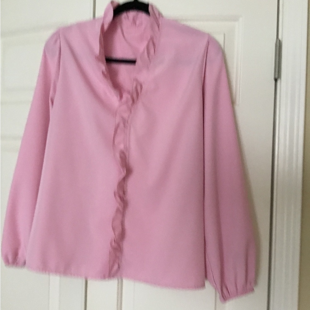 Pink Ruffled Blouse - Picture 4 of 6